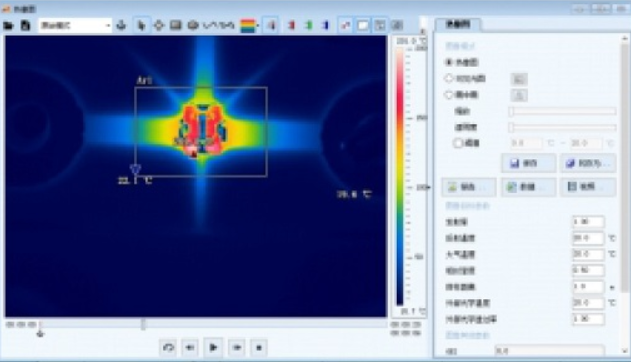紅外熱像儀與軟件協同工作